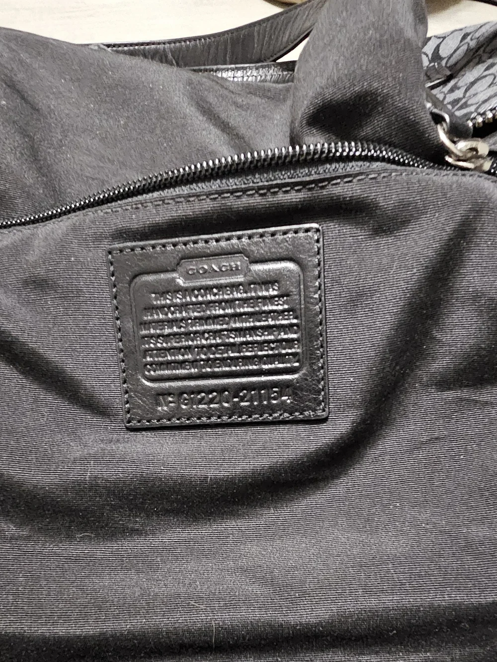 Coach Signature Legacy Stripe Molly Satchel with Tassel - Picture 11 of 14